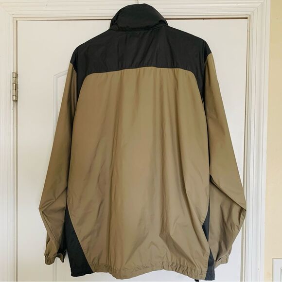 Columbia Men’s Two-Tone Black/Tan Hooded Glennaker Lake Rain Jacket | Size: L - Picture 9 of 12